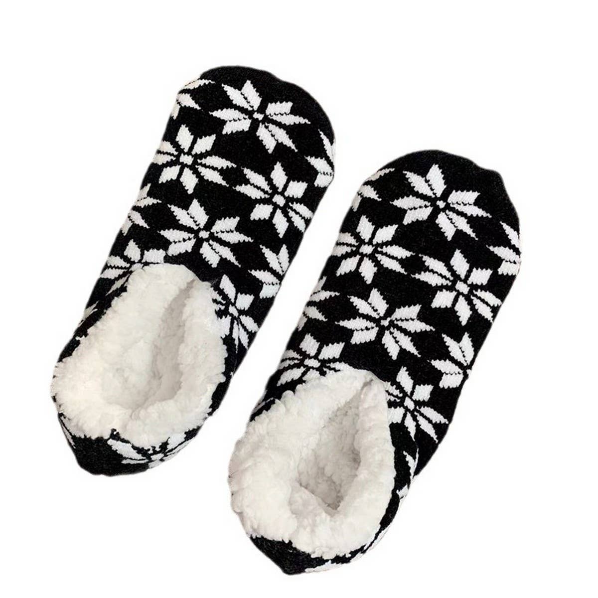 Winter Snowflake Soft-Soled Socks Slippers_Cwms1214
