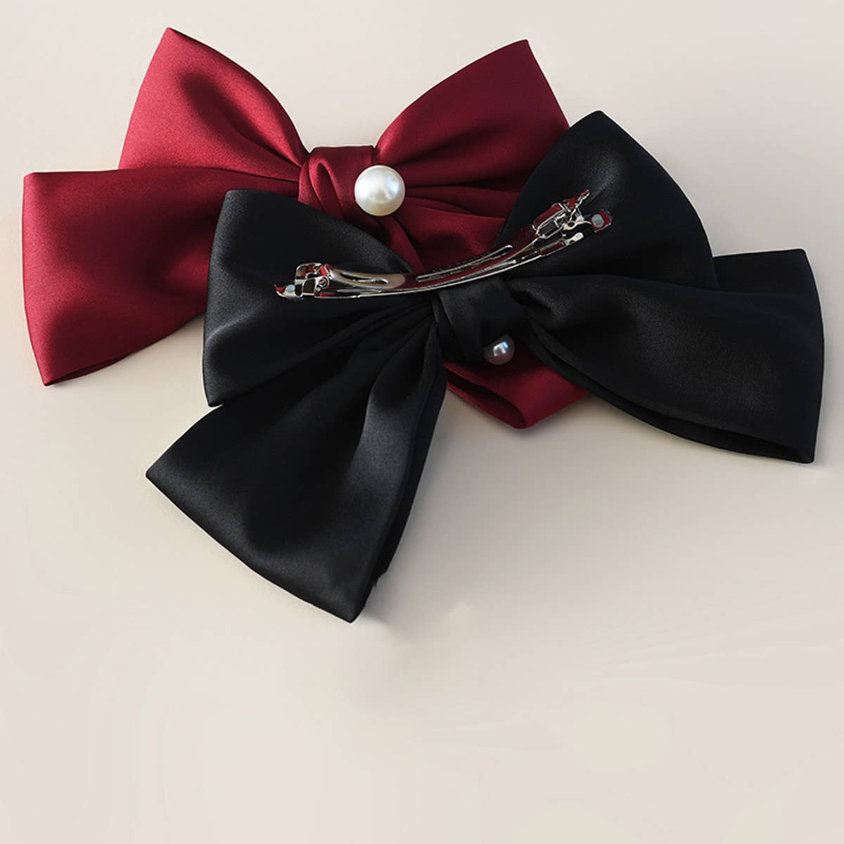LARGE BOW PEARL LUXURY HAIRPIN_CWAHA1803