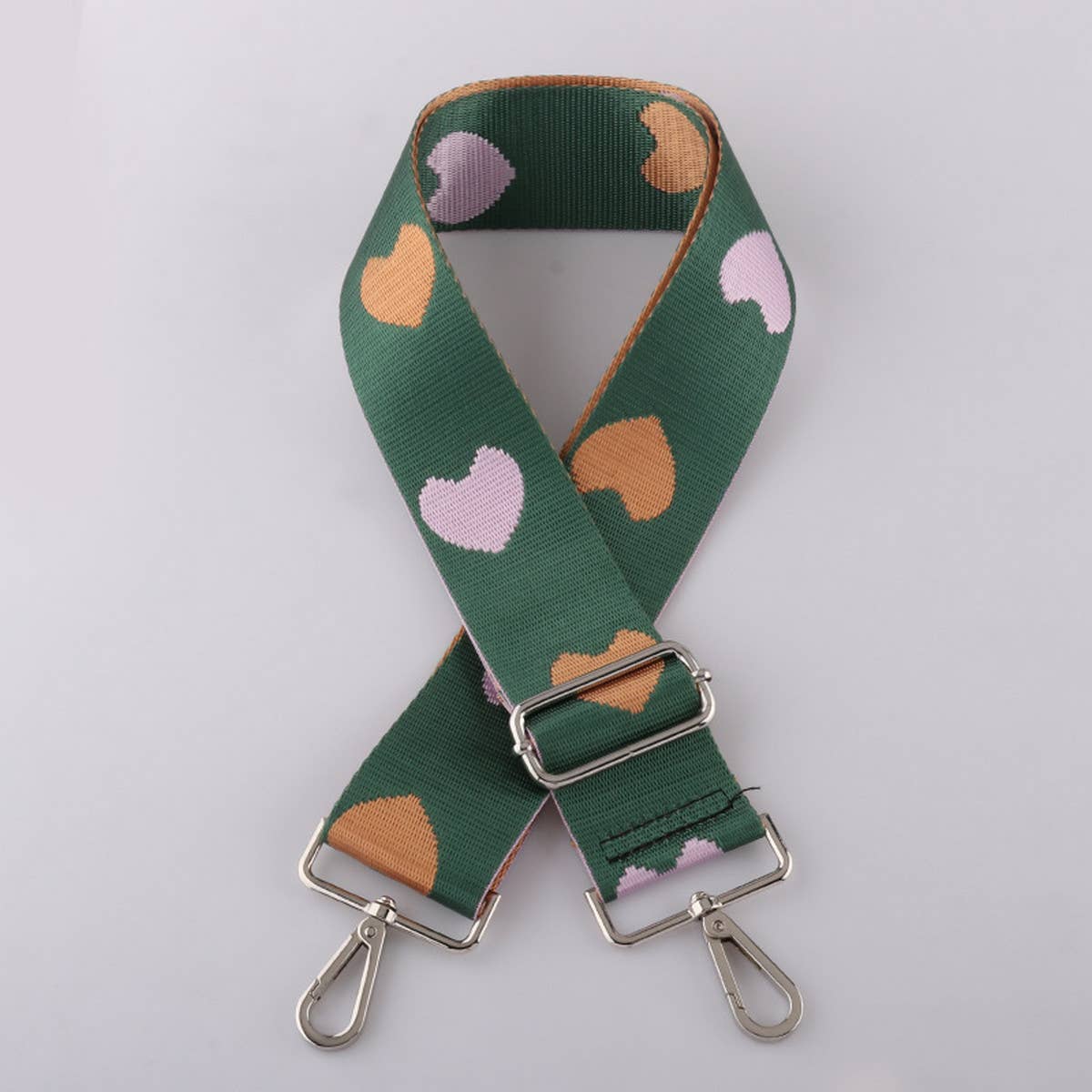 Women Simple Heart-Shaped Adjustable Bag Strap_Cwmm0391