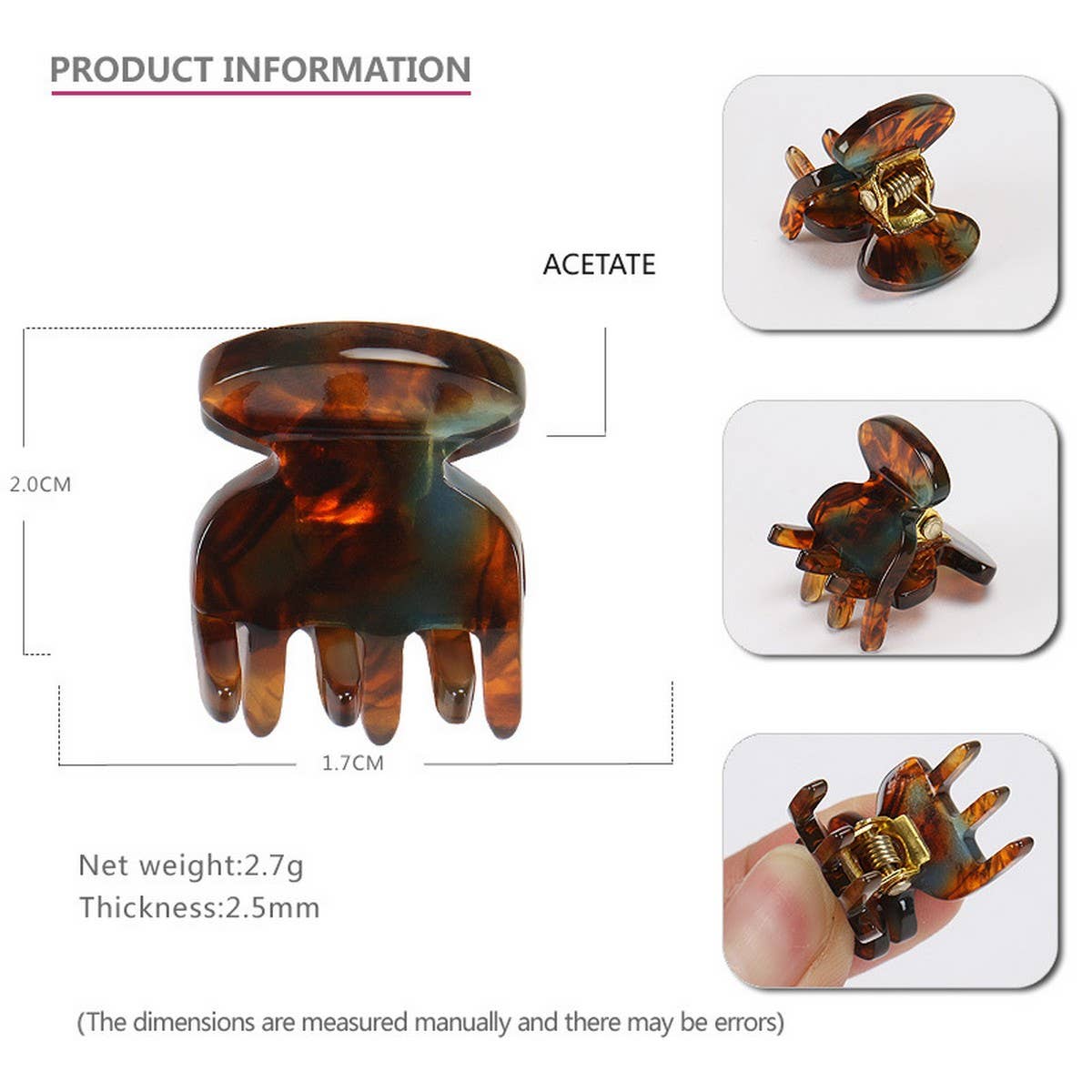 SMALL HAIRPIN ACETATE SHEET MINI HAIRPIN_CWAHA4256