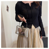 CELEBRITY EVENING BAG DIAMOND CHAIN CLUTCH_CWAB3255