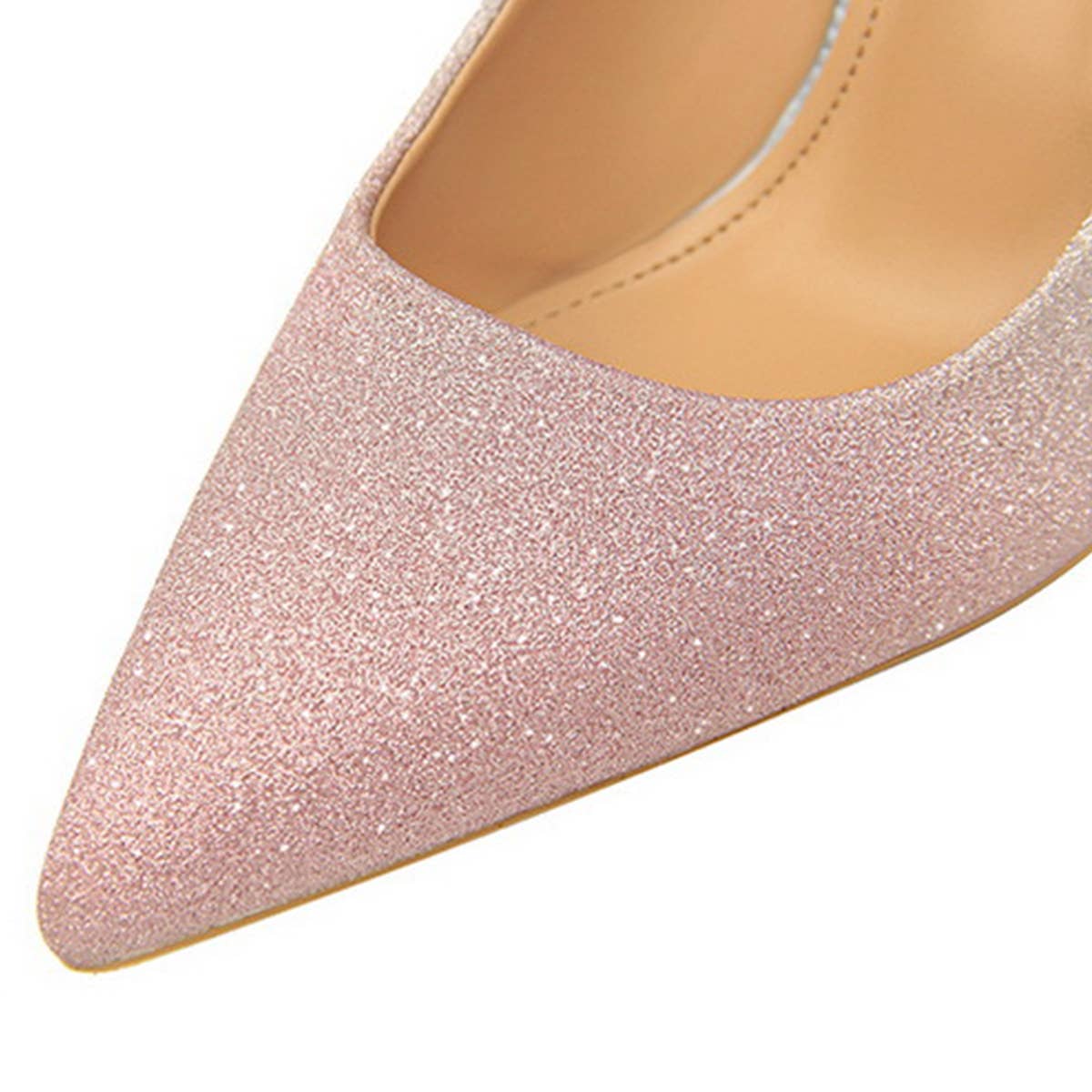 MATCHING SHALLOW MOUTH POINTED TOE HIGH HEELS_CWSHH0086