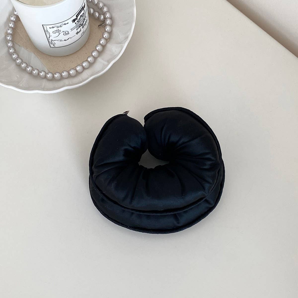 Soft Padded Pillow Scrunchie Elastic Hair Tie_Cwaha07987