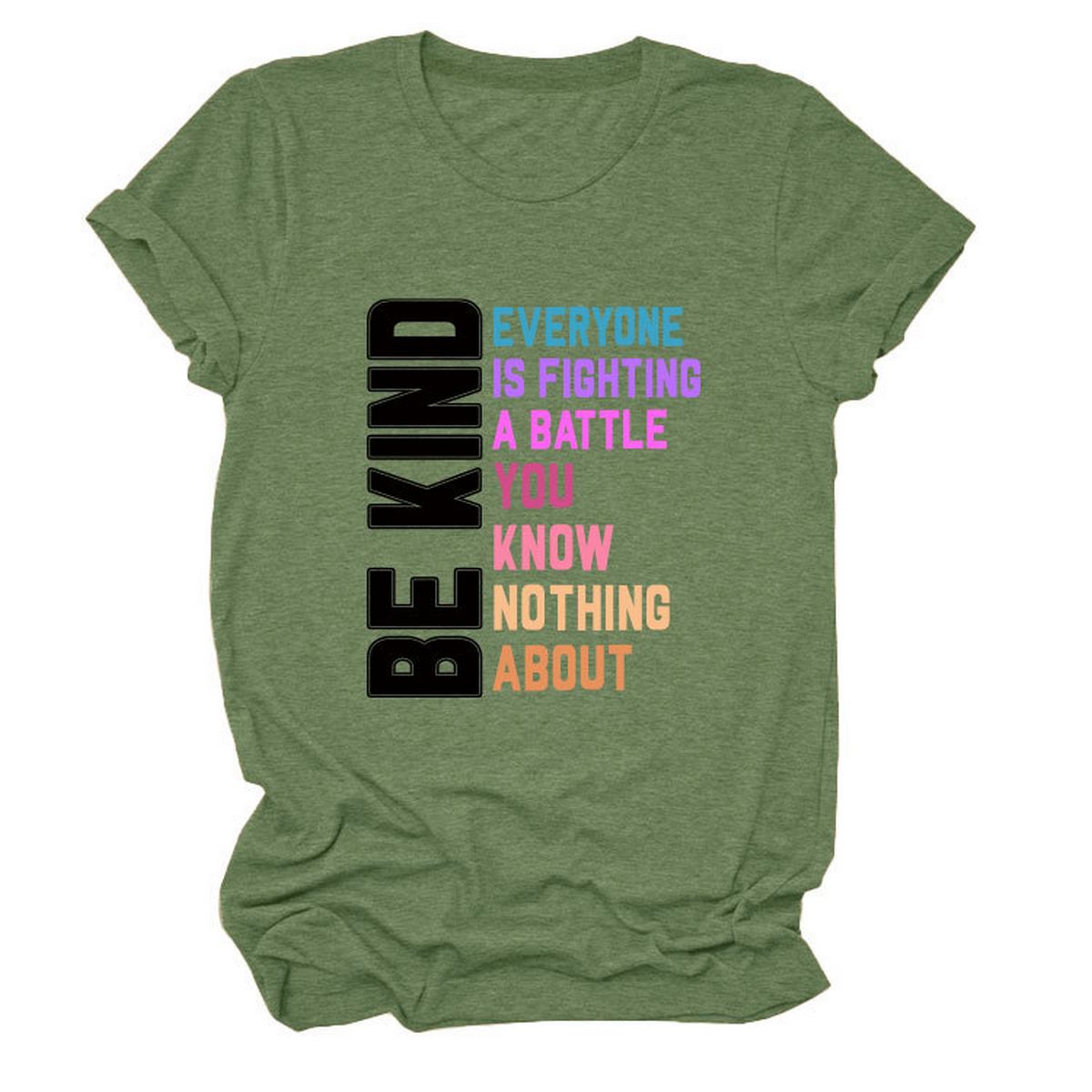 Trendy Womens Tee With Kindness Slogan