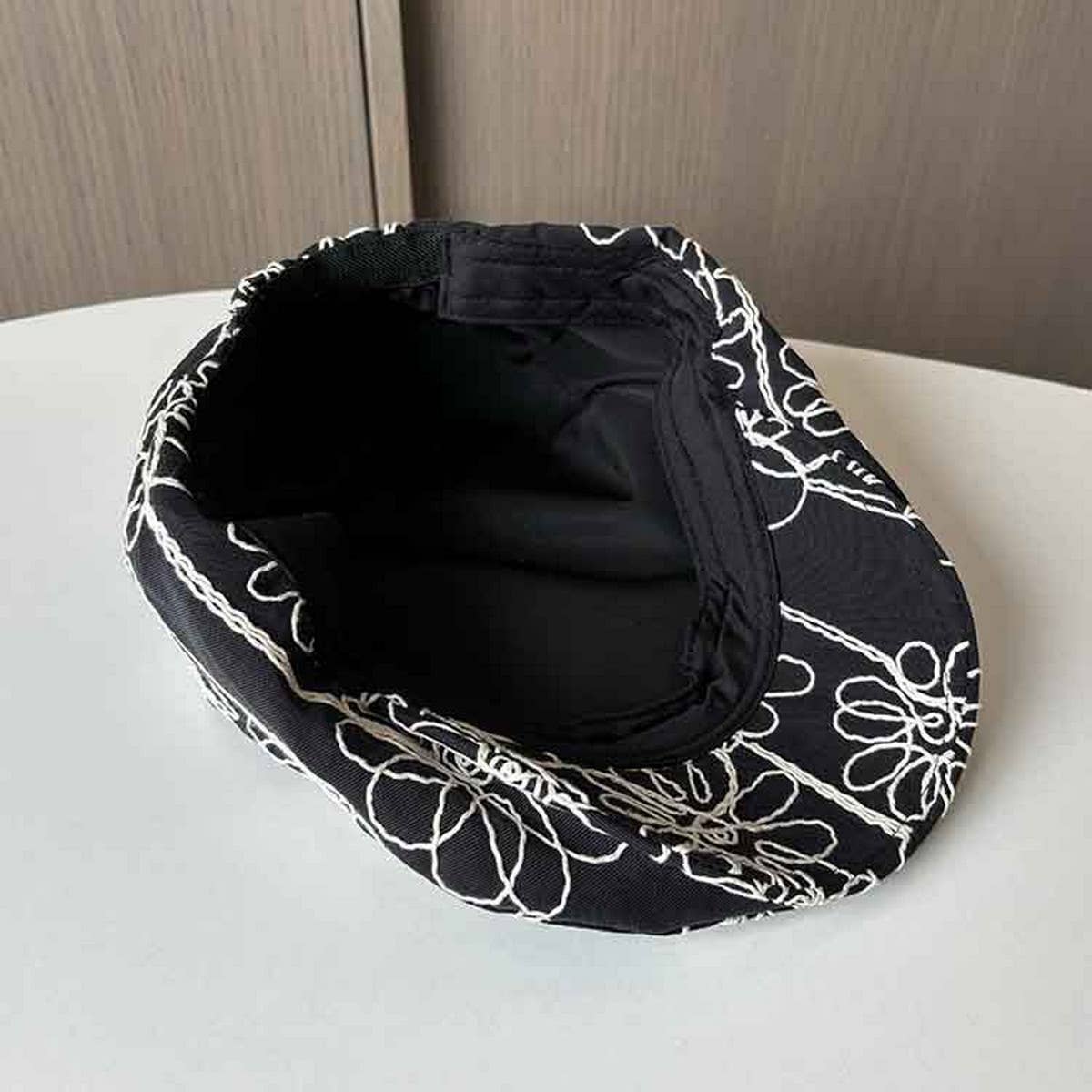 Vintage Flower Embroidered Front Cap_Cwab2903