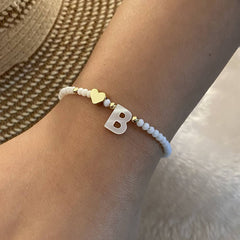 26-Letter Shell Beaded Bracelet_Cwaje4942