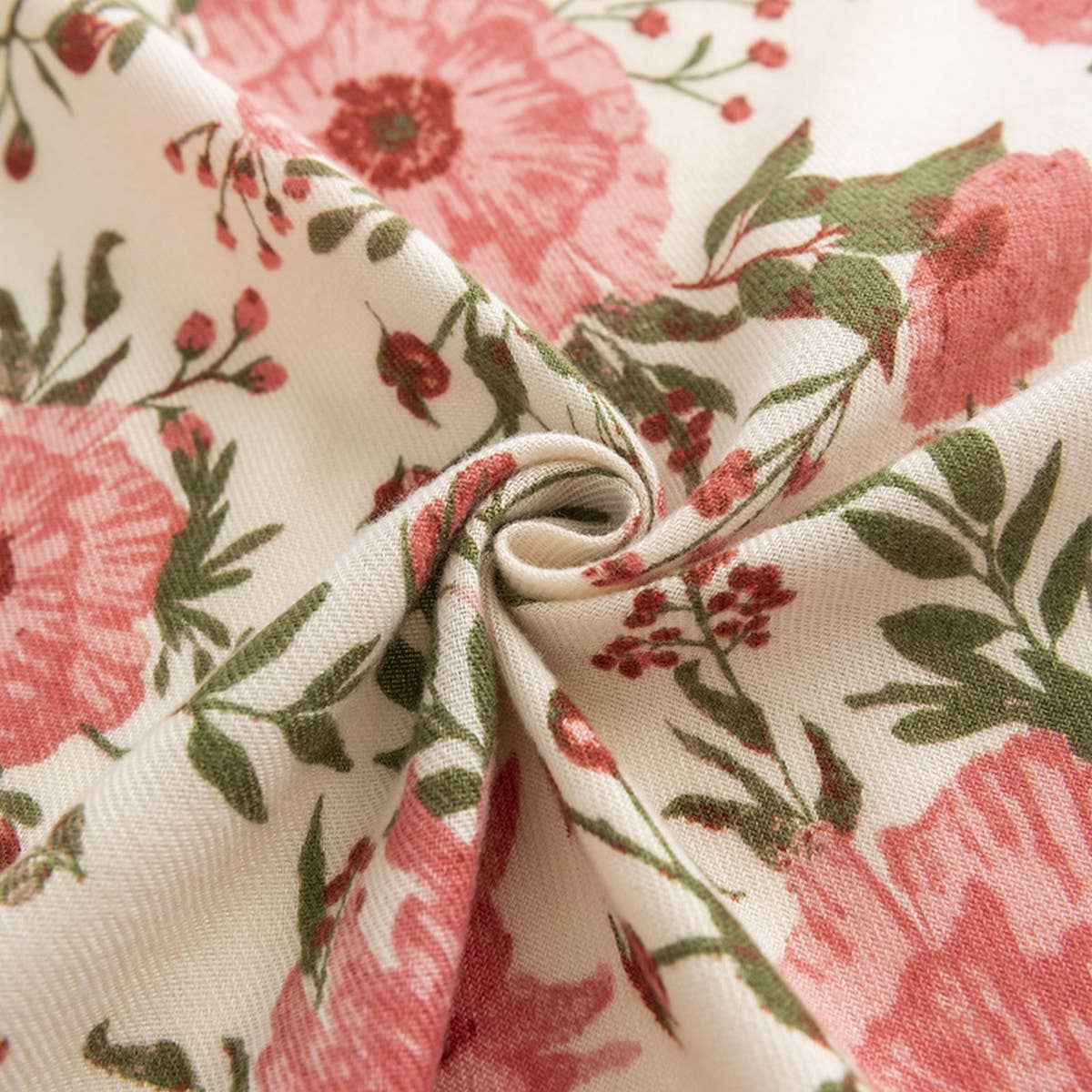 FLORAL PRINT LONG FAUX CASHMERE SCARF WARM SHAWL_CWASC0441