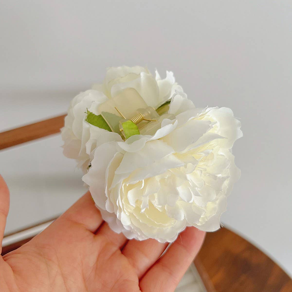 FRENCH ROSE CLIP STYLE HALF TIED HAIR HAIRPINS_CWAHA1172