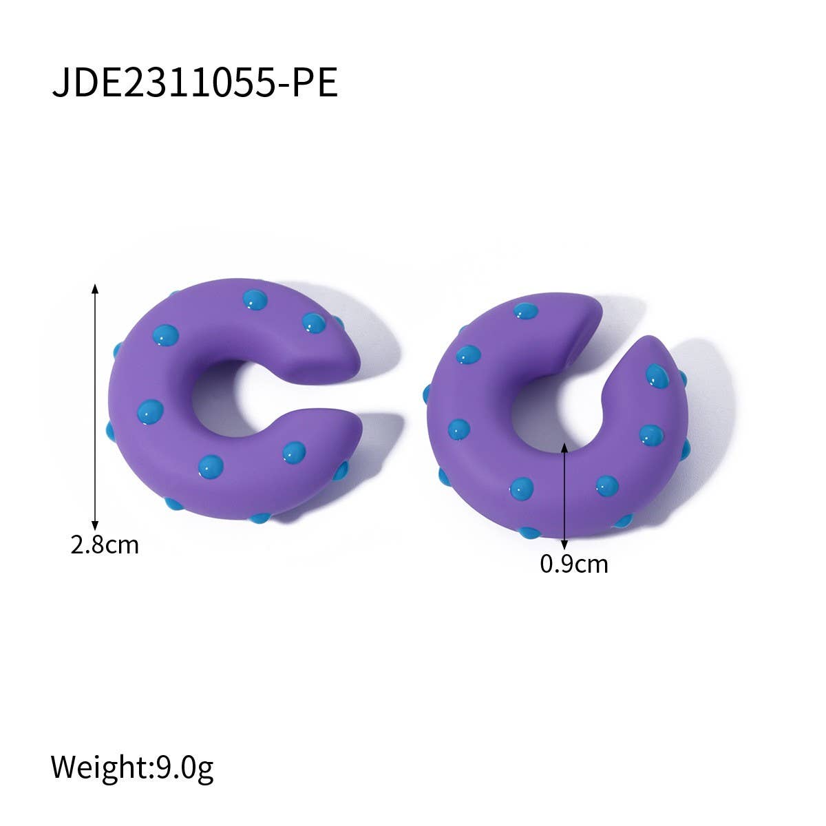 PERSONALIZED FASHIONABLE C SHAPED EARRINGS_CWAJE1361