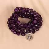 108 PURPLE BEADED BRACELETS WITH STRETCHY BANDS_CWAJE3940