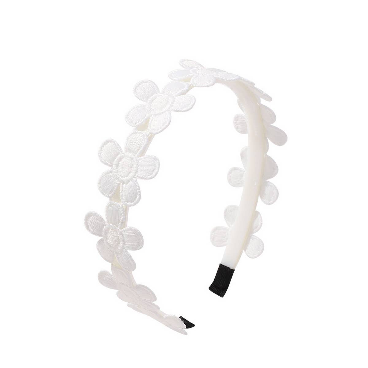 CHILDRENS VINTAGE DAISY EMBROIDERED HEADBAND_CWAHA2402