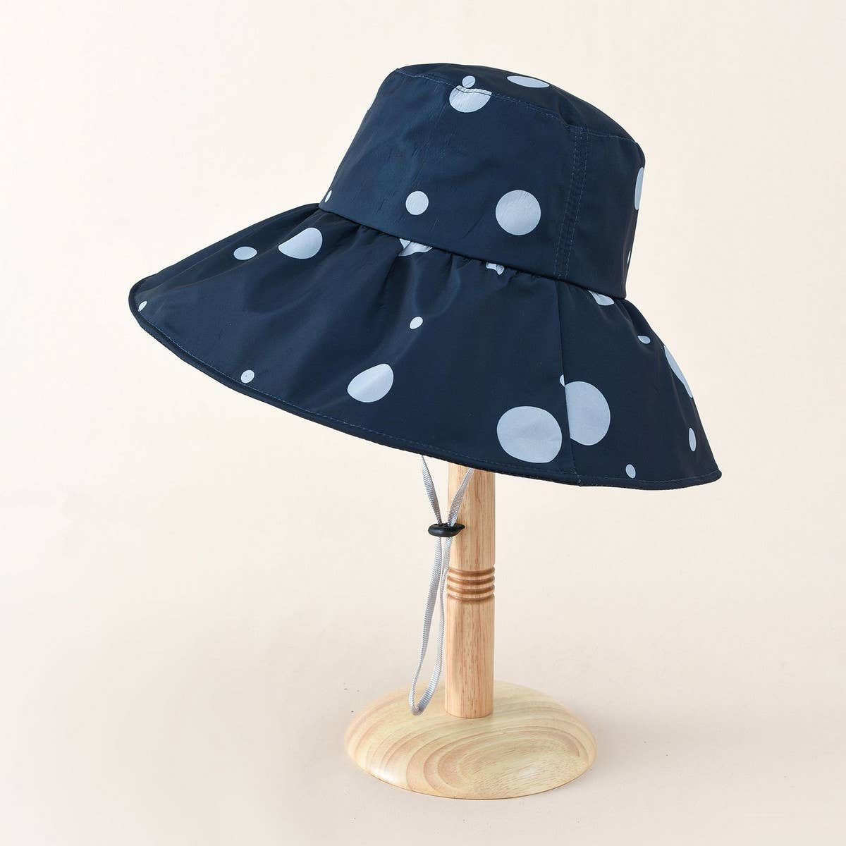 THIN POLKA DOT SUN PROTECTION BUCKET HAT_CWAH1415