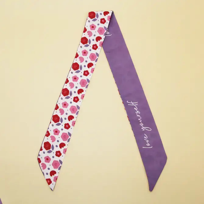 FLOWER PRINT HEAD SCARF_CWASC0075