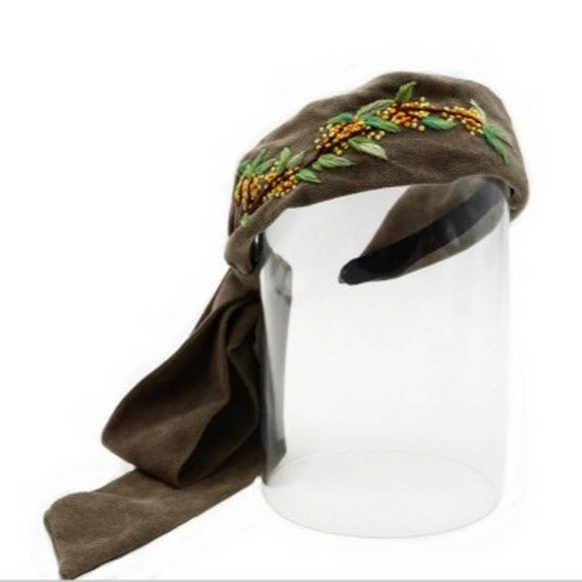 HANDCRAFTED PLANT DYED CHRYSANTHEMUM HEADBAND_CWMM6118