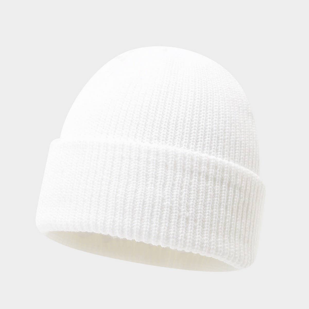 Vintage Knit Dome Skull Cap Warm Short Beanie Hat_Cwah04690