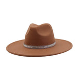 MEN WOMEN WOOL BLEND FEDORA HAT HEART TOP_CWAH04376