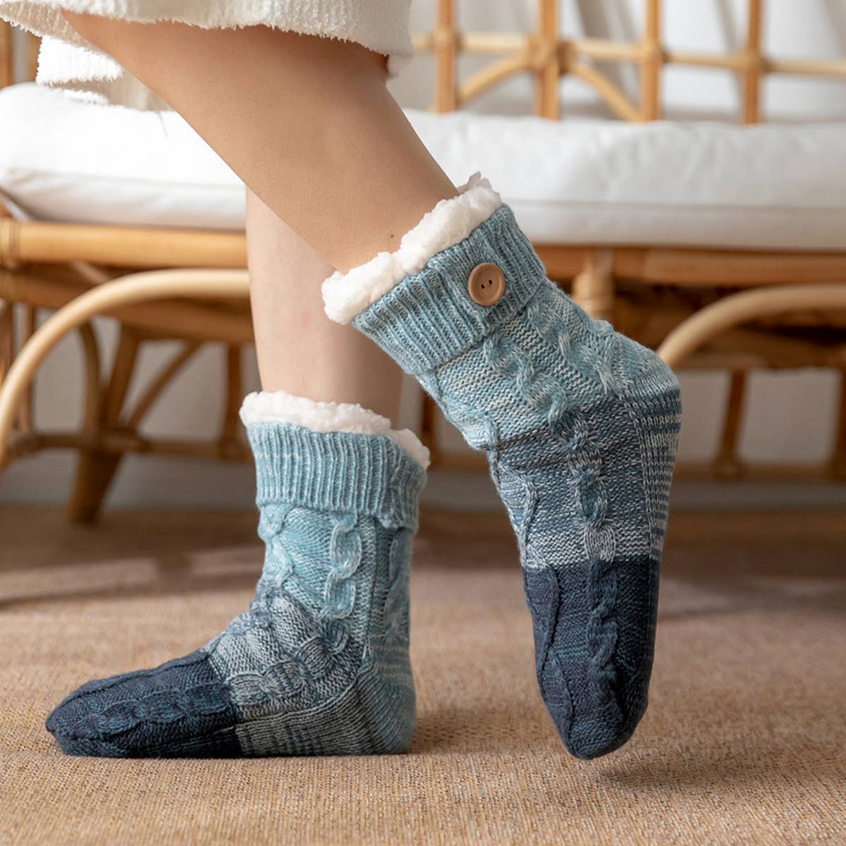 THICKENED LEG COVERS PLUSH INDOOR SLIPPERS_CWMS0710