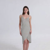 SEXY STRIPED KNIT SLING DRESS FOR BEACH VACATION_CWBLS0493