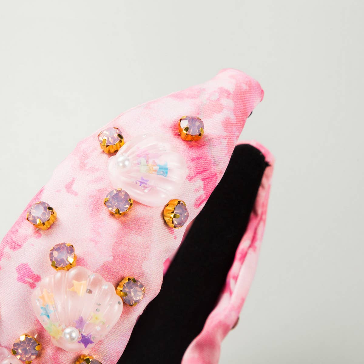 FASHION TIE DYE FABRIC DIAMOND HEADBAND_CWAHA2140