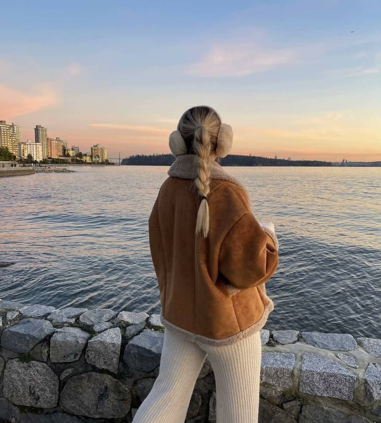 Vintage Lapel Baggy Fur All-In-One Coat For Women