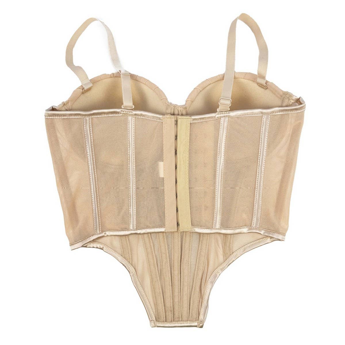 PREMIUM PLEATED HERRINGBONE CORSET WITH COASTERS_CWMM4132