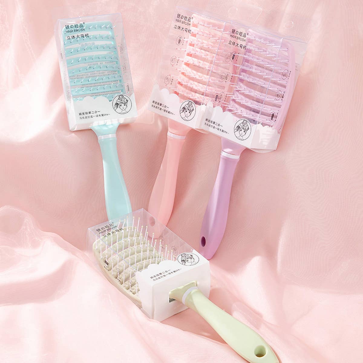 Women Hair Root Fluffy Massage Large Curved Comb_Cwmm0926