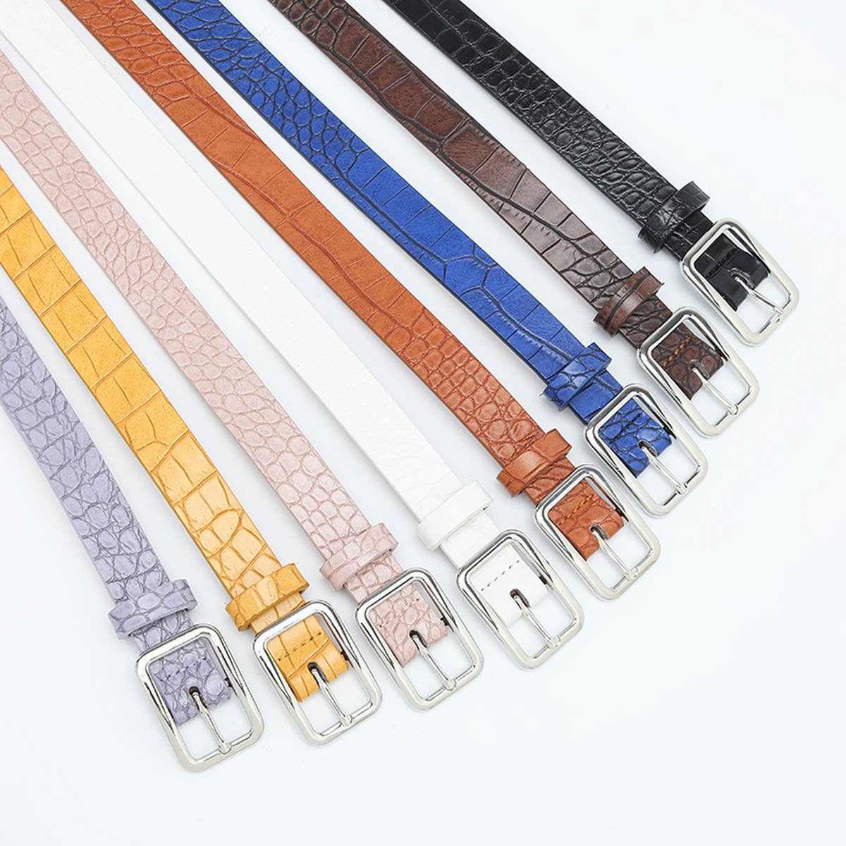 Women New Retro Stone Pattern Belt_Cwabe0366