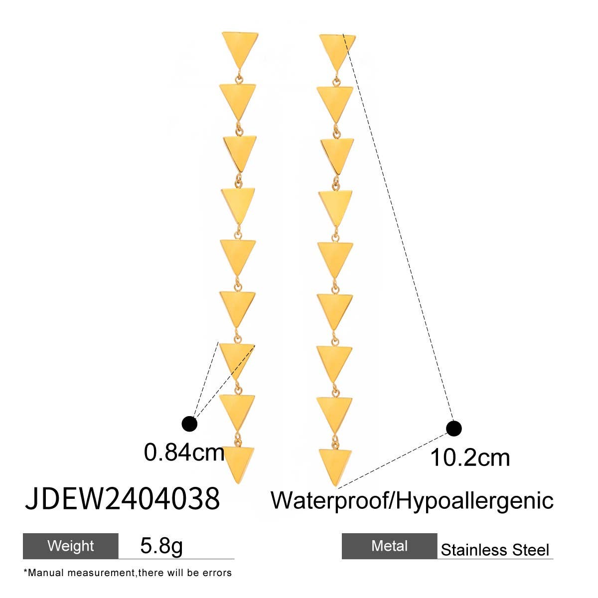 PERSONALIZED TRENDY LONG HEART TASSEL EARRINGS_CWAJE1894