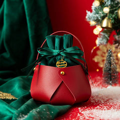 Christmas Apple Bag Pu Gift Tote Candy Box_Cuab00756