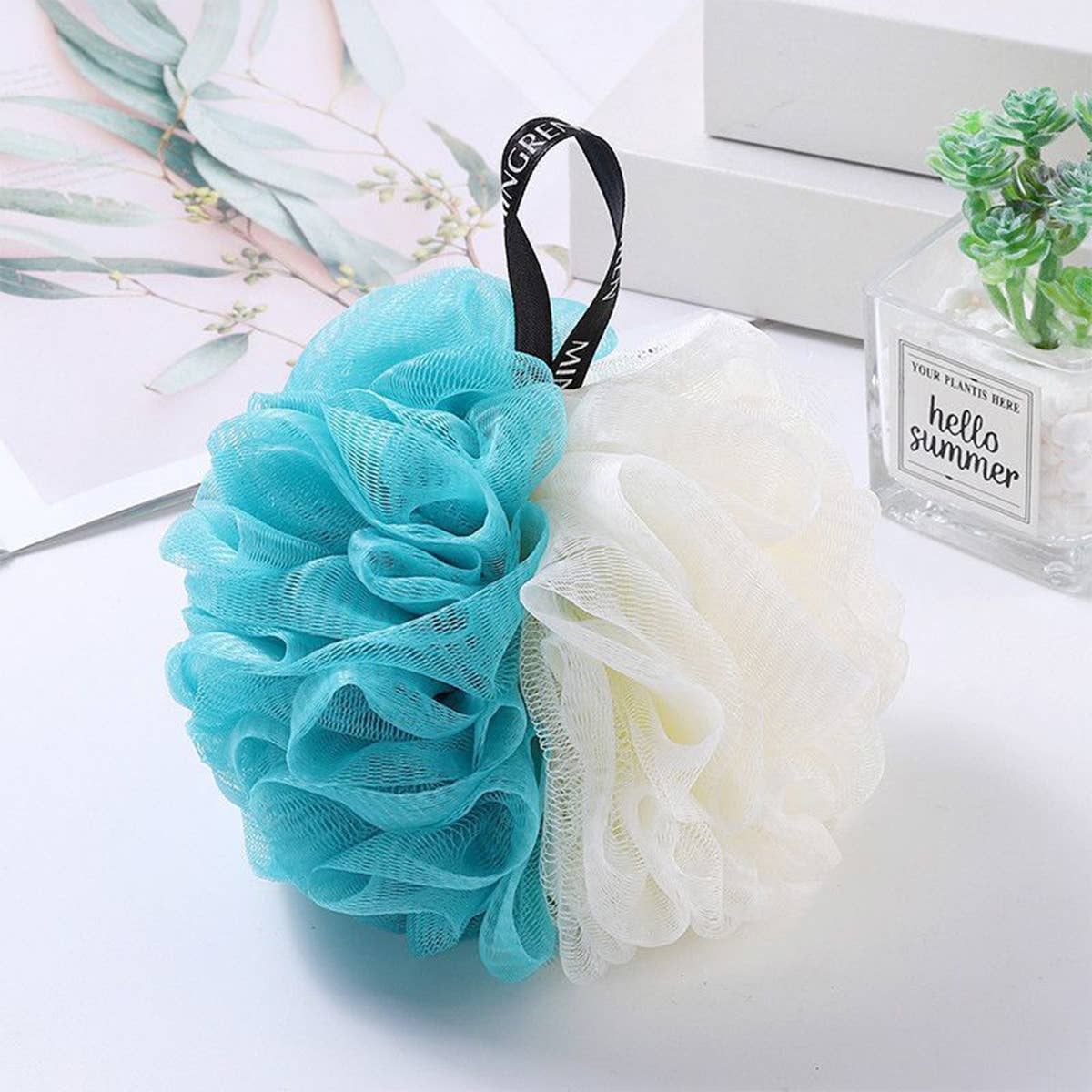 Bath Ball Soft Bath Ball No Spreading Bath Flowerscwmm8427