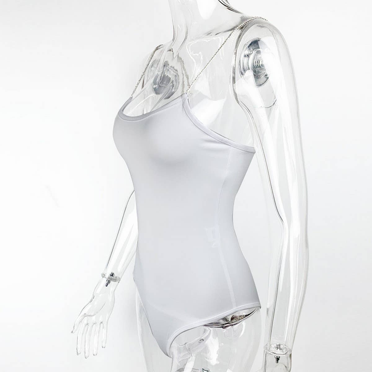 DIAMOND CHAIN SLIM FIT TOP SUSPENDER BODYSUIT_CWSBSSL0029