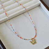 SWEET COLORFUL ZIRCON BEADED BRACELET NECKLACE_CWAJE2135