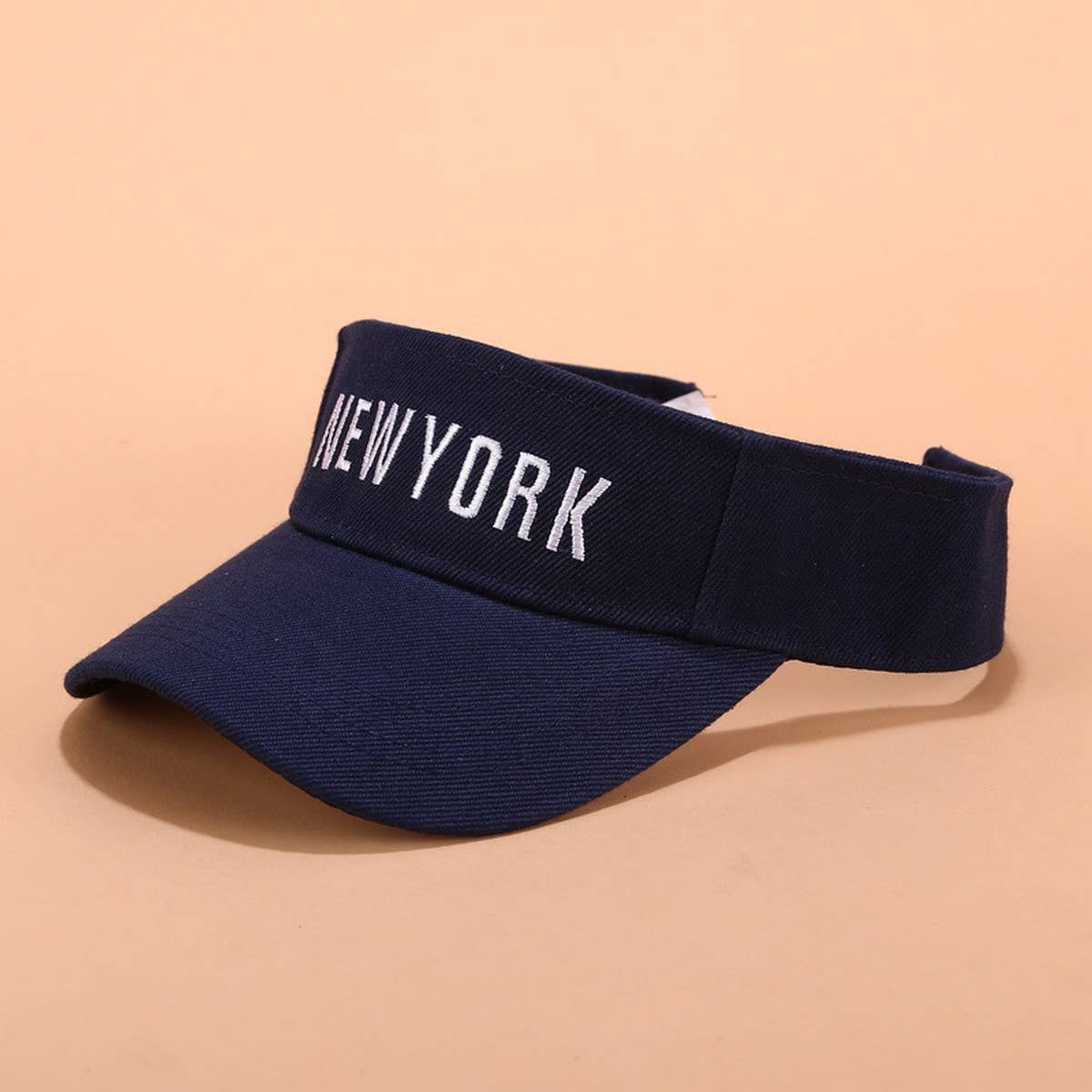 EMBROIDERED LETTER VISOR HAT SUMMER SUNSHADE CAP_CWAH3284