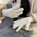 SOLID COLOR KNITTED FINGERLESS TOUCHSCREEN GLOVES_CWAG0197