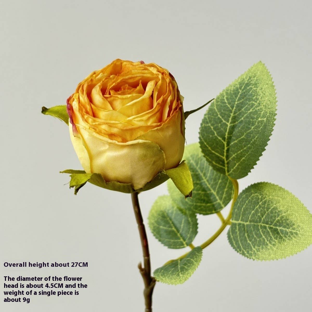 Vintage Single Head Rose Bouquet With Burnt Edges_Cwmm6509