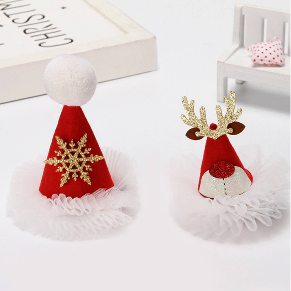CHILDRENS CHRISTMAS CUTE HAT HAIRPIN HEADDRESS_CWAHA3397