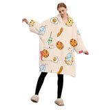 THICK FLANNEL HOODIE BLANKET FOR HOME OUTDOORS_CWAHA6519