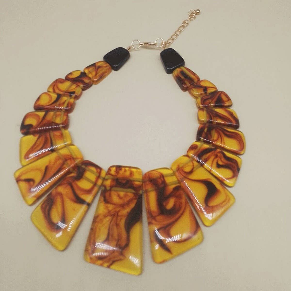 RETRO PERSONALITY RESIN GEOMETRIC NECKLACE_CWMM4726