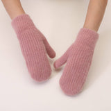 KNITTED WOOL COVERED WINDPROOF WARM GLOVES_CWAG0249