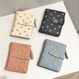 SMALL FRESH FLOWER PRINT SHORT WALLET_CWAB2550