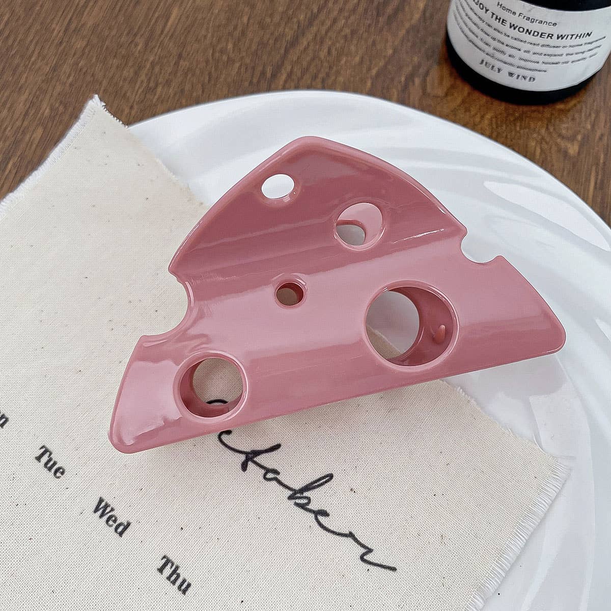 CHEESE HAIR CLAW CUTE LARGE CLIP FOR GIRLS_CWAHA0392