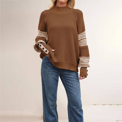 Women¡¯S Half Turtleneck Knit Pullover Sweater_Cwoswl07173