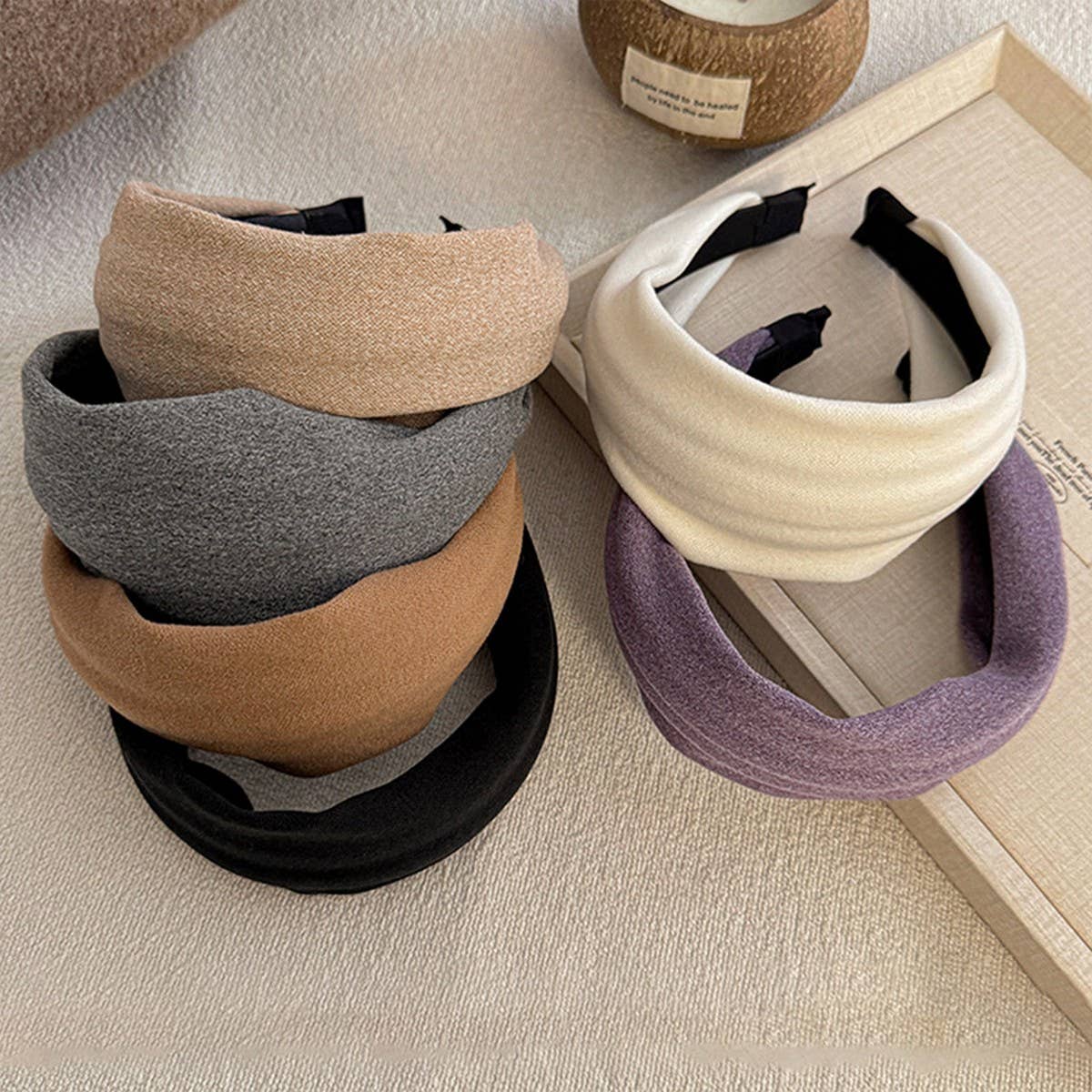 Short Plush Wide Headband Winter Hair Hoop_Cwaha07967