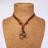 CREATIVE ADJUSTABLE VINTAGE COWHIDE NECKLACE_CWMM4592