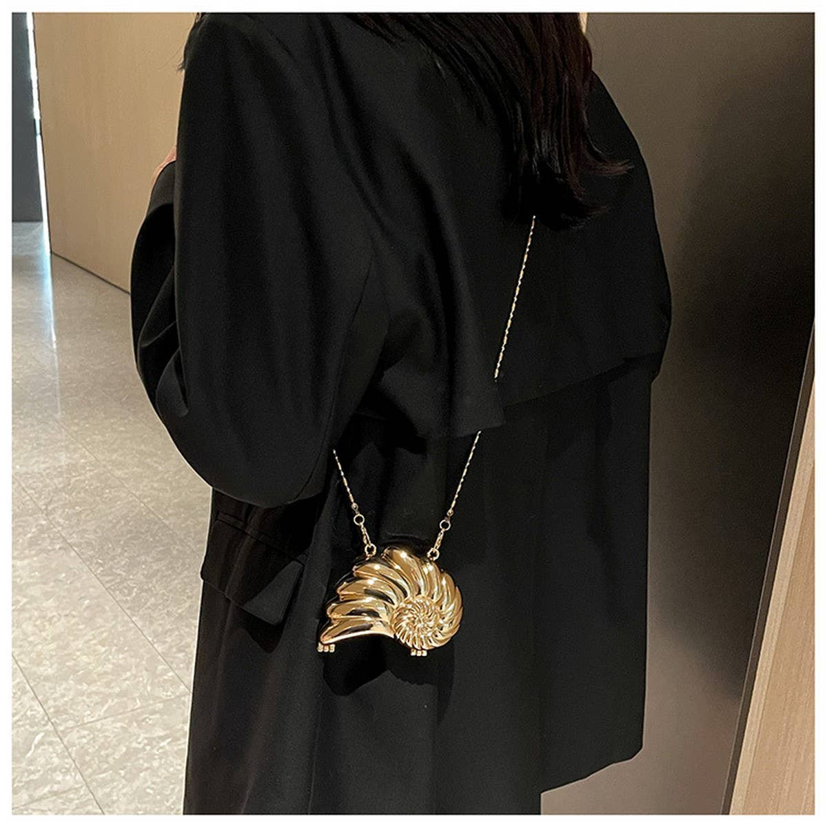 CONCH LIPSTICK CELEBRITY EVENING BAG CLUTCH BAG_CWAB3264