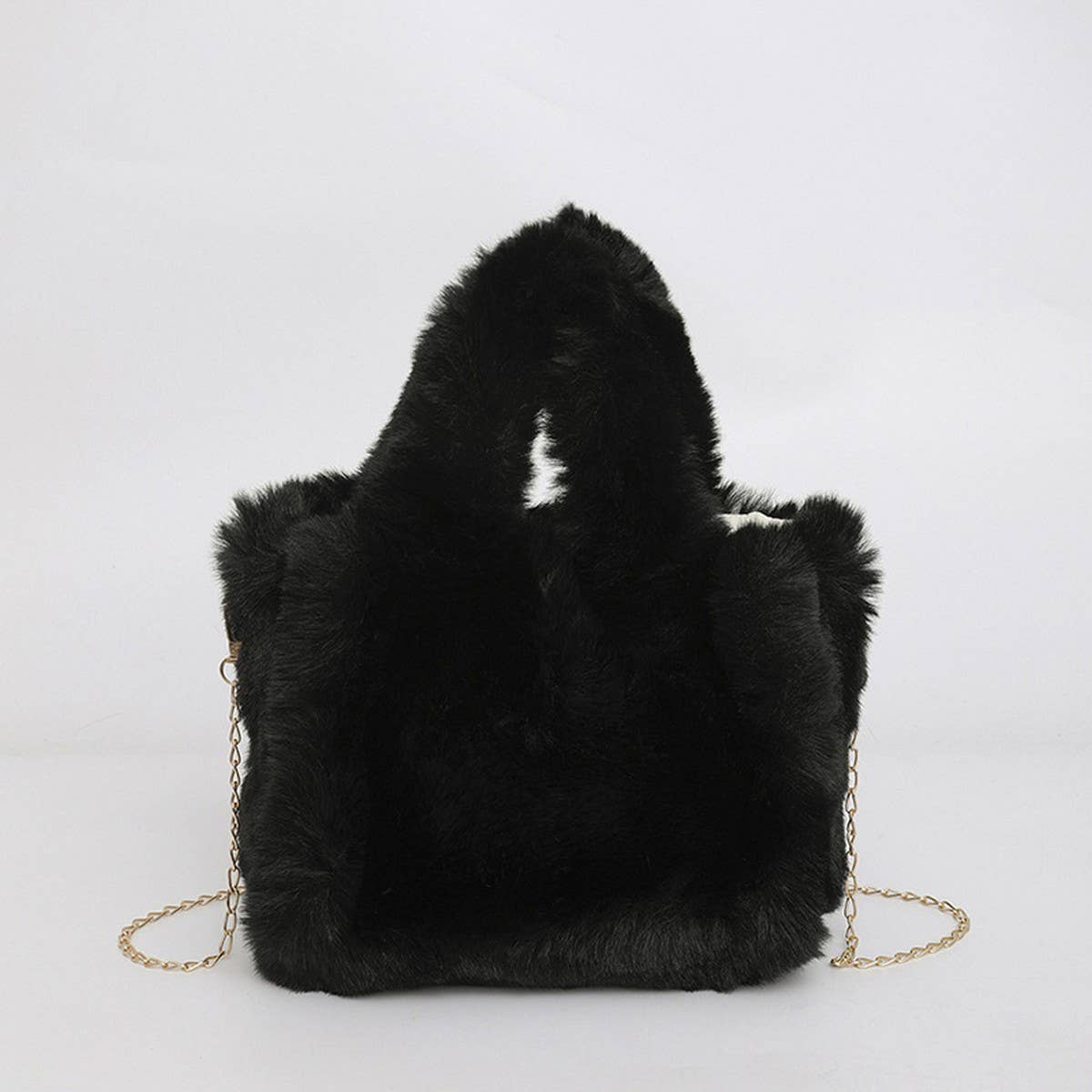 FLUFFY FUR HANDBAG WOMEN CHAIN SHOULDER BAG_CUAB00584
