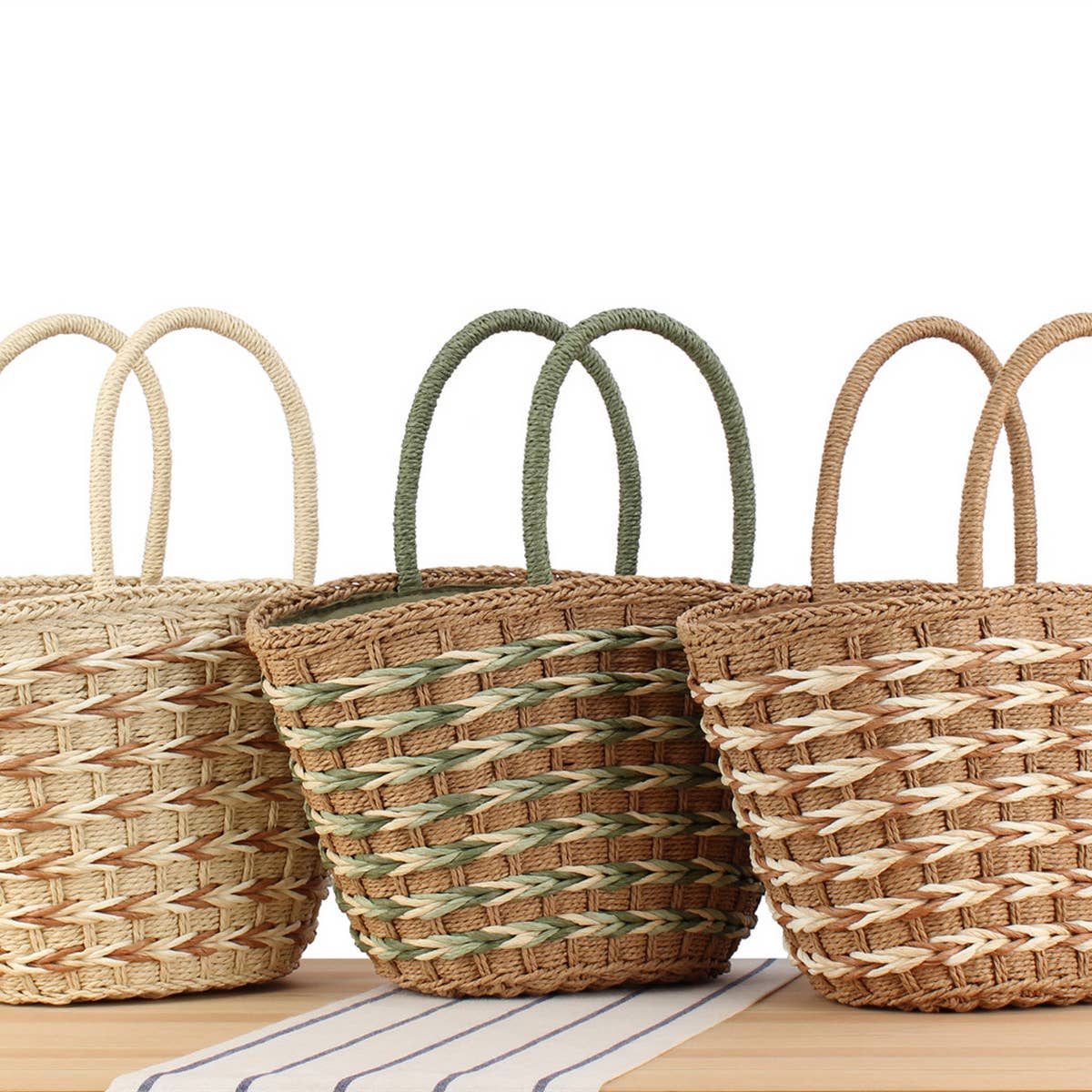 POPULAR SUMMER PORTABLE LARGE CAPACITY STRAW BAG_CWAB2100