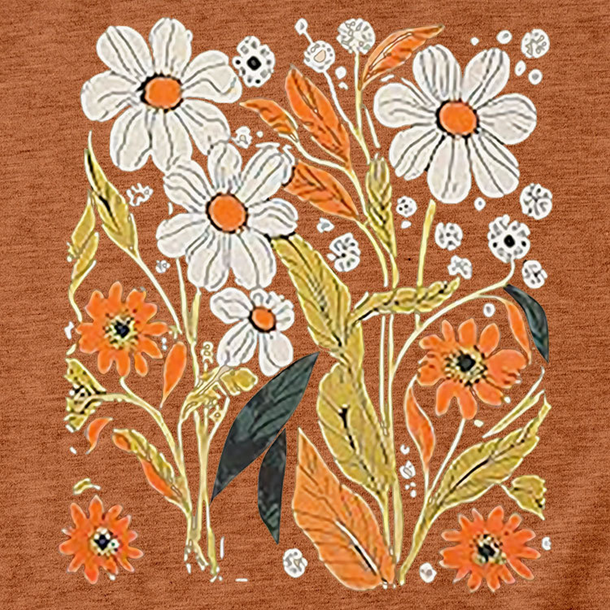 Women Summer Tee ??Flor Casual Round Neck_Cwtts1500