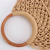 MESH BEACH BAG WITH HANDLES TOTES WITH MESH_CWAB4669