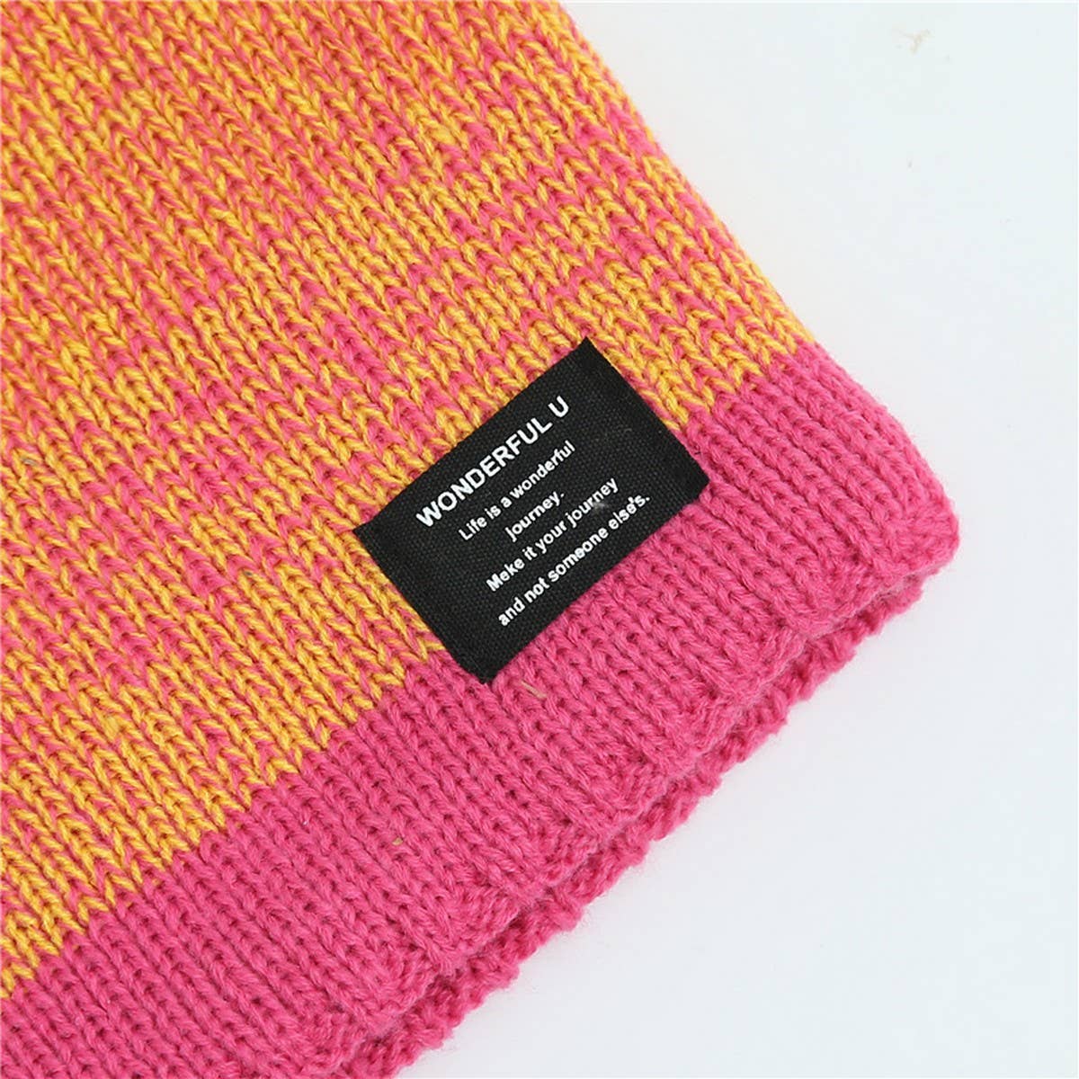 Winter Thick Gradient Wool Knitted Scarf For Women_Cwasc1039